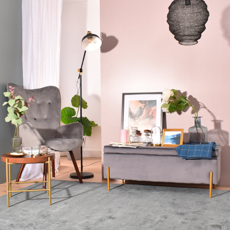 Mercury Row® Schmucker Upholstered Flip Top Storage Bench & Reviews